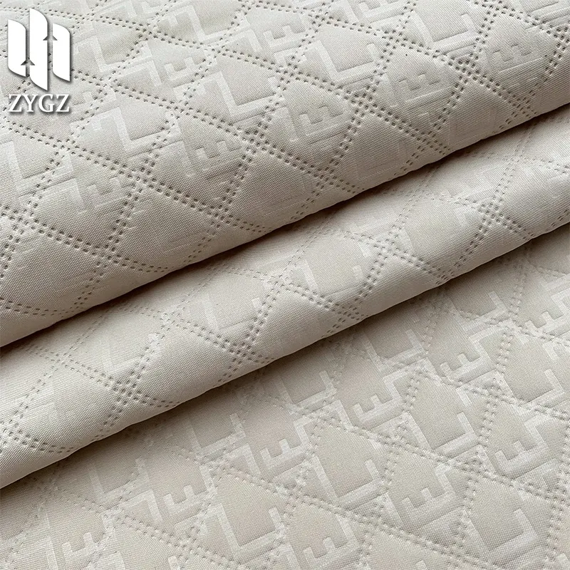 ผ้าฝ้ายโพลีเอสเตอร์100% ที่มีลวดลายสีเข้มผ้า Jacquard ปักลายสก๊อตเสื้ออบอุ่นผ้าป้องกันการลง