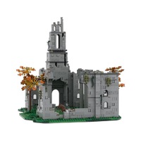 Set de Construcción de Iglesia de la Serie Arquitectura Fantástica, Bloques de Plástico, Mini Ladrillos, Modelo de Juguete, Adorno de Escritorio para Mayores de 14 Años
