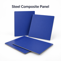 Panneau composite en acier 1220x2440mm avec finition gris brillant pour la décoration intérieure commerciale