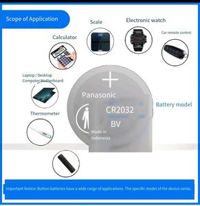 แบตเตอรี่ลิเธียม Panasonic CR2032 3V แบบเหรียญ ขายส่งจำนวนมาก สำหรับกุญแจรีโมทรถยนต์ รีโมทประตูโรงรถ - Product Image 6
