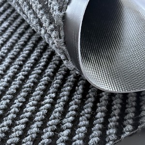 Tapis d'entrée extérieur commercial rectangulaire gris en PVC épaissi antidérapant absorbant l'eau pour grande surface - Product Image 2