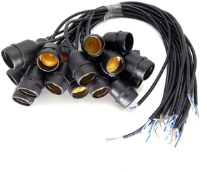 Uso <span class=keywords><strong>esterno</strong></span> E12 E14 E26 E27 IP65 porta lampada con cavo impermeabile presa lampada E27 - Product Image 2