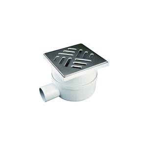 REJA CON DRENAJE LATERAL 15x15 cm Rejilla Acero Inoxidable Desagüe Ø 50 mm - Product Image 2