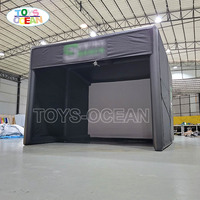 Simulateur de golf gonflable d'extérieur, cage de frappe, tente en PVC durable