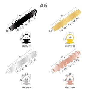 Portefeuille-classeur A6 en cuir litchi souple Yihe, best-seller <span class=keywords><strong>e</strong></span>-commerce, avec 6 anneaux de 30 mm, pochettes pour gestion budgétaire et espèces - Product Image 6