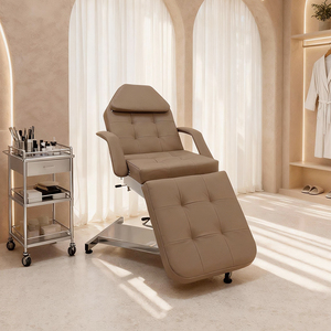 2026 New Modern Stainless Steel Hydraulic Beauty <b>Bed</b> Reclining Adjustable <b>Portable</b> Tattoo Cosmetology Therapy Chair - Product Image 1