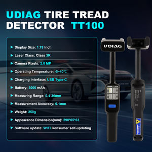 UDIAG Scanner de diagnostic automobile laser 2-en-1 et testeur d'usure des disques de frein pour voitures et examinateur de freinage diesel - Product Image 5