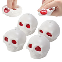 Jouets Squishy Fidget d'Halloween en TPE – Cadeaux Surprise à Presser et à Pincer pour la Relaxation des Adolescents et Adultes – Jouet à Presser Motif Crâne