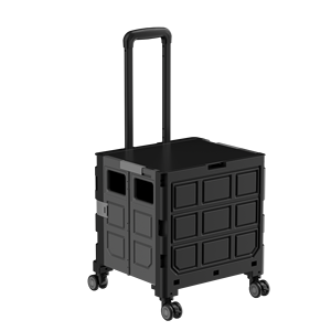 बड़े पैमाने पर किराने का शिविर बाजार सीढ़ियों के ढहने से फोल्डेबल स्टोरेज शॉपिंग कार्ट 4 पहिए घर - Product Image 1