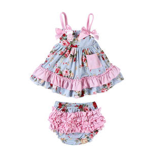 Ensemble de vêtements pour bébé, nouveau design, vêtements d'été pour filles, robe et haut pour filles - Product Image 2