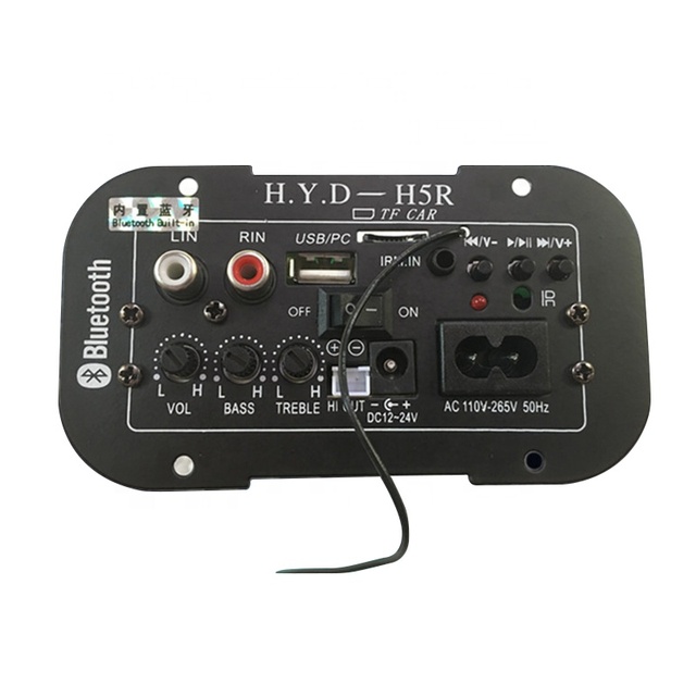 Car Audio Amplifiers Board DIY 12V 24V 220V Linear Subwoofer & Bluet for 5-8 Inch Speakers