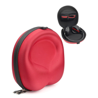 Étui pour casque sans fil personnalisé, durable, portable, coque rigide avec fermeture éclair, protection contre les chocs, design en EVA, style simple