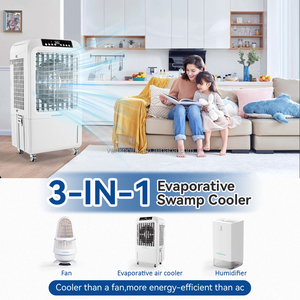 Ventilateur climatiseur portable 3 en 1, tour de refroidissement par évaporation, refroidisseur d'air évaporatif portable, climatiseur - Product Image 4