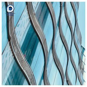 Système de vitrage structurel pour façade en verre trempé feuilleté, résistant aux typhons, pour villas tropicales en bord de mer - Product Image 1