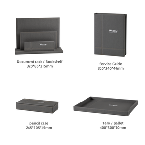 Accesorios para habitaciones de hotel personalizados Artículos de cuero para hoteles de lujo de 5 estrellas Fabricante de suministros para hoteles - Product Image 3
