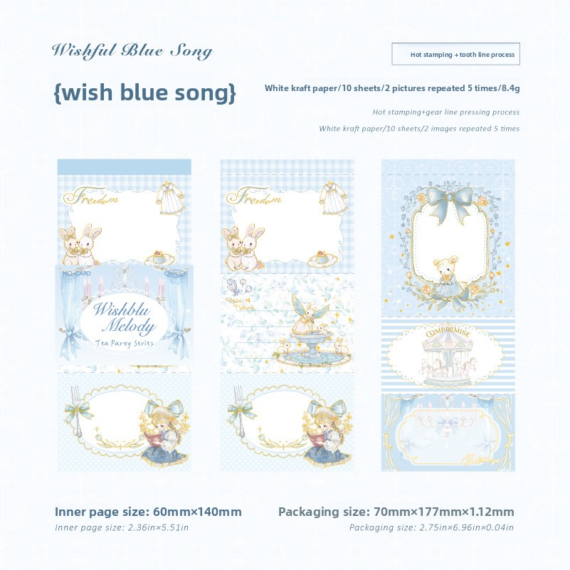 B Melodía Azul de los Deseos-blanco
