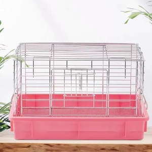 Tavşan kafesi büyük alüminyum gümüş hollandalı domuz gine domuz kafesi büyük uzay mavi havza pet malzemeleri - Product Image 2