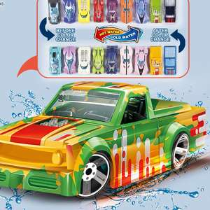 <span class=keywords><strong>Jouets</strong></span> <span class=keywords><strong>voitures</strong></span> course Parking <span class=keywords><strong>Garage</strong></span> voiture alliage petite Simulation changement de couleur multifonctionnel Station de lavage de voiture jouet - Product Image 5