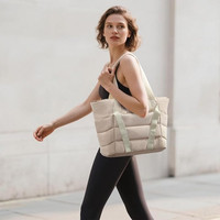 Sac fourre-tout de yoga pour femme avec pochette pour tapis et sangles, idéal pour la gym, le travail, les trajets quotidiens, le sport et les voyages