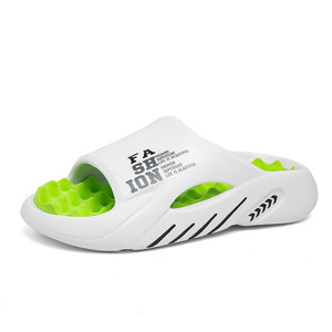 브리즈스텝 남성용 대형 사이즈 아웃도어 비치 마사지 EVA 슬라이드 슬리퍼 미끄럼 방지 및 냄새 방지 욕실용 두꺼운 밑창 슬리퍼 - Product Image 3