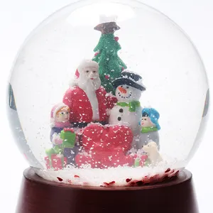 100 Mnow now globo terráqueo ustom Bola de agua regalo de recuerdo globo de nieve de resina con vacaciones navideñas.