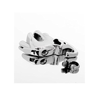 Urne commémorative pour animaux de compagnie en acier inoxydable plaqué argent, en forme d'éléphant, pour enfants, cendres d'animaux, pendentif, bijoux