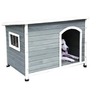 モダンな家具木製X大型犬小屋ペットハウス犬小屋大型屋外無垢材高級グレートデーン犬小屋