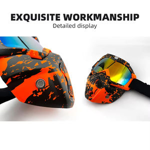 Lunettes de <span class=keywords><strong>moto</strong></span> en gros Nouveau <span class=keywords><strong>masque</strong></span> de paintball intégral détachable Lunettes de filtre buccal <span class=keywords><strong>Masque</strong></span> de lunettes de motocross - Product Image 6