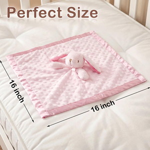 Soft Security Blanket <b>Baby</b> Bunny Snuggle Toy <b>Newborn</b> Stuffed Animals <b>Baby</b> <b>Gifts</b> for <b>Boys</b> and Girls - Product Image 2