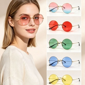 Gafas de Sol Unisex Coloridas 2026, Estilo Retro Príncipe, Monturas Metálicas, Protección UV400, Tono Océano, para Deportes al Aire Libre - Product Image 2