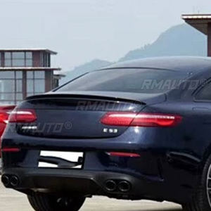 Pour Mercedes Benz Classe E Coupé C238 Spoiler de coffre arrière en fibre de carbone aspect carbone Déflecteur style E53 AMG M4 Noir brillant - Product Image 5