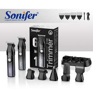 Sonifer SF-9799 Tondeuse à cheveux magnétique portable 6 en 1 sans fil, tondeuse à <span class=keywords><strong>barbe</strong></span> électrique, <span class=keywords><strong>kit</strong></span> de toilettage pour hommes - Product Image 3