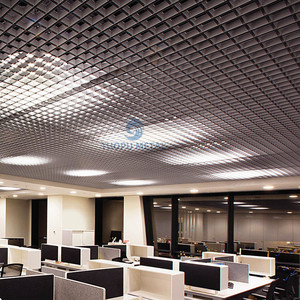 Hợp kim nhôm đục lỗ lưới gạch Trần cho trung tâm trang trí nhẹ không thấm nước treo trần với thiết kế hiện đại - Product Image 5