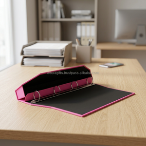 Porte-documents A4 ADORA, boîte à documents, classeur à anneaux, cuir PU de qualité supérieure, écologique, durable, classeur à 3 anneaux, dossier personnalisé avec logo - Product Image 2
