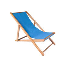 Mobilier d'extérieur Chaise de plage pliante légère Chaises longues de plage en bois durable