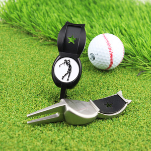 Từ Golf Cart Cigar Chủ Clip 6 Trong 1 Golf Divot Công Cụ Và Bóng Đánh Dấu Golf Divot Công Cụ - Product Image 5