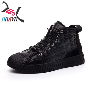 Zapatillas Deportivas de Invierno y Otoño con Caña Alta, Antideslizantes, para Hombre, Estudiante, Juvenil, Casuales, con Parte Superior de PU - Product Image 1