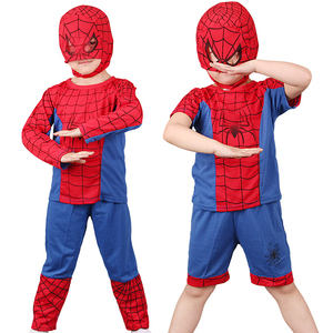 Disfraz de Halloween para Niños, Cosplay de Héroes, Manga Larga y Corta, Disfraz de Capitán Spider-Man - Product Image 3