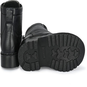 Fashion Leather Boots For Men Lace Up Stylish Outdoor Boots Anti Slip Sole Soft Inner Lining Durable Comfortable Shoes - Product Image 4