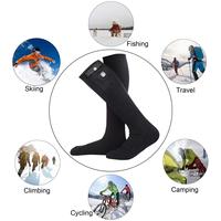 Hiver Extérieur Hommes Femmes Doux Thermique 3.7V Batterie Rechargeable Epaisse Chaussettes Chauffantes Electriques Pour Ski Randonnée