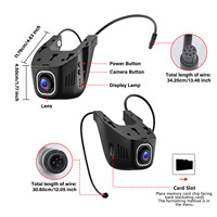 Caméra de tableau de bord de type U, vision nocturne HD, caméra de surveillance pour camion et voiture, accessoires de véhicule, enregistreur vidéo de tableau de bord