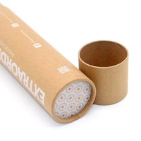 Tube en papier kraft biodégradable non couché pour emballage alimentaire : thé, miel, sauces, assaisonnements, produits gastronomiques – Logo personnalisé
