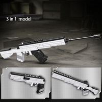Jouet de construction en briques SAMLOK, modèle d'arme à feu, pistolet de précision M416 Mp5 P90, ensemble de blocs en plastique ABS, 30 pièces, 5 à 7 ans