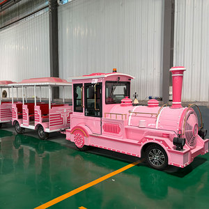 Train électrique sans rails à forte adhérence au sol, structure <span class=keywords><strong>de</strong></span> pneus, pour conduite complexe sur routes et parcs - Product Image 5