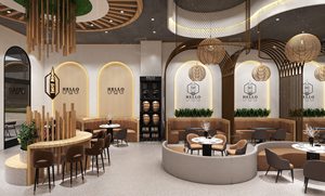 Thiết Kế Nội Thất Thương Mại Phổ Biến Quầy Cà Phê Trưng Bày Bán Lẻ Đồ Nội Thất Trưng Bày Quán Cà Phê Thiết Kế Quầy Cà Phê Hiện Đại - Product Image 5