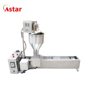 Máquina de aperitivos de soporte técnico, máquina eléctrica comercial de doble fila, automática, para hacer rosquillas - Product Image 3