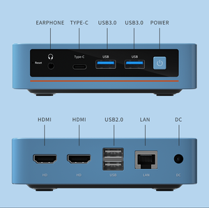 Mini <span class=keywords><strong>PC</strong></span> Commercial Intel N100, Ordinateur de <span class=keywords><strong>Bureau</strong></span> Compact, DDR4, SSD M.2, Double HDMI, Idéal <span class=keywords><strong>pour</strong></span> le <span class=keywords><strong>Bureau</strong></span>, Vente <span class=keywords><strong>en</strong></span> <span class=keywords><strong>Gros</strong></span> OEM - Product Image 4