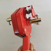 Petit treuil manuel pour serre agricole avec enrouleur de film plastique en acier/alliage d'aluminium, longueur de déroulement 100m