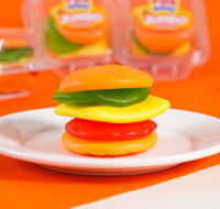 Vente chaude de nourriture halal rapide bonbons gommeux en forme de hambourg