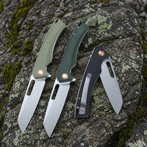 Cuchillo Plegable D2 de Alta Calidad para Camping, Mango de Micarta, Cuchillo de Bolsillo para Exteriores, OEM EDC, Supervivencia, <span class=keywords><strong>Bushcraft</strong></span>, Venta al por Mayor, Cuchillo Personalizado GT957 - Product Image 2